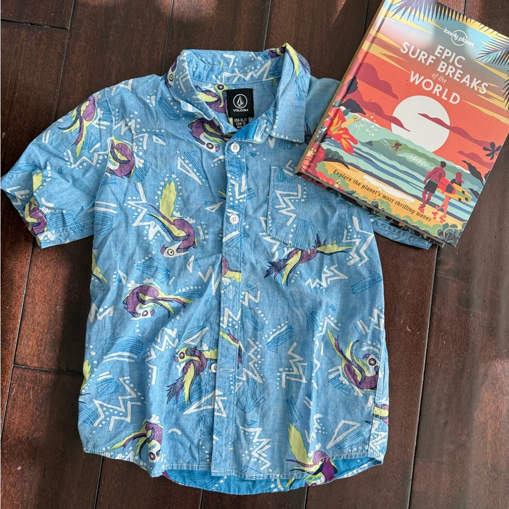 Boys Volcom  Parrot Shirt XL-7